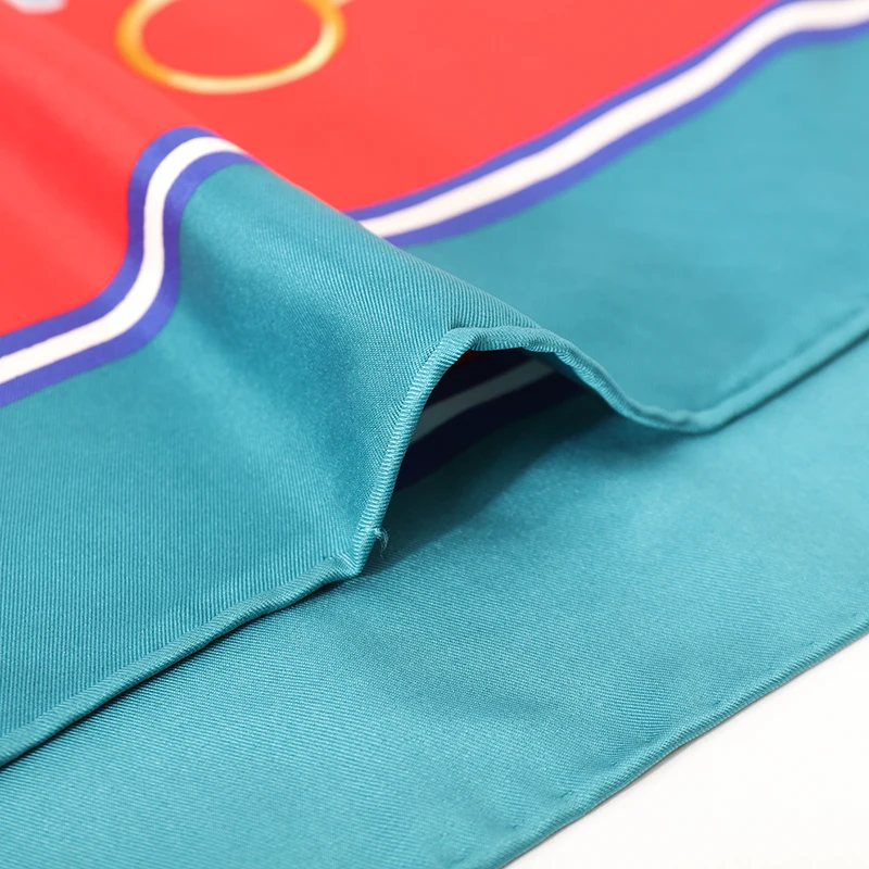 

[FEILEDIS]High quality silk ladies scarf Large Square Scarves New Female Elegant Large Silk Scarf Fashion Ladies Accessories 117