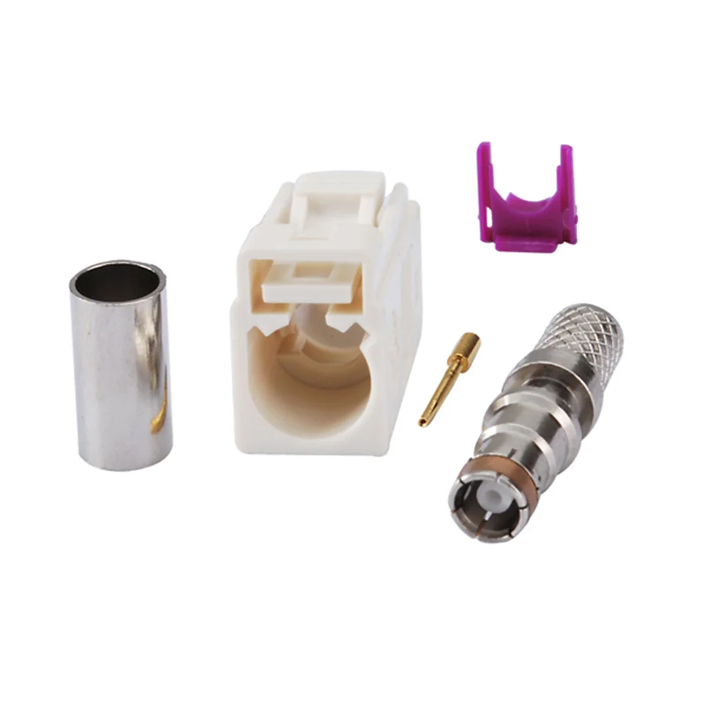 Адаптер для автомобильного AM FM-радио Fakra Code B Jack RF Coax Adapter White/9001 Radio с фантомным