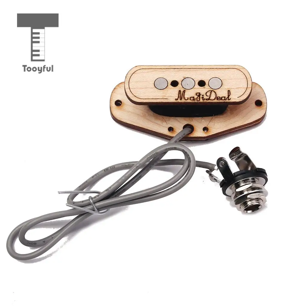 

Tooyful WholeSale 3 String Cigar Box Electric Guitar Pickup Rosewood Magnetic Part 4.3K Resistance Music Practical Accessory