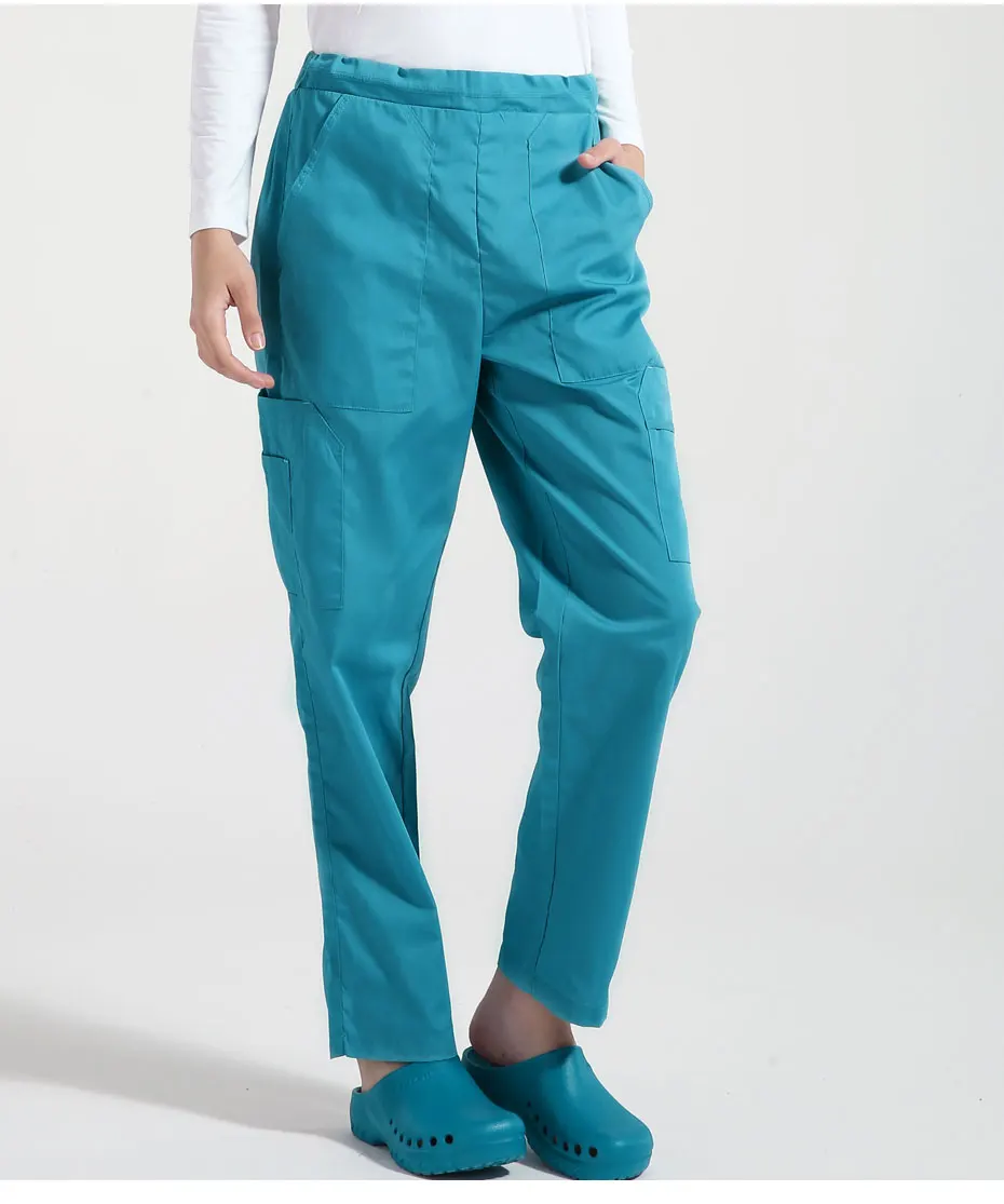 Blue Green Классические брюки санитара на шнурке унисекс - Цвет: Blue Green