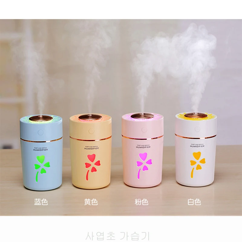 280 мл USB LED четырехлистный светильник в форме клевера увлажнитель ночник