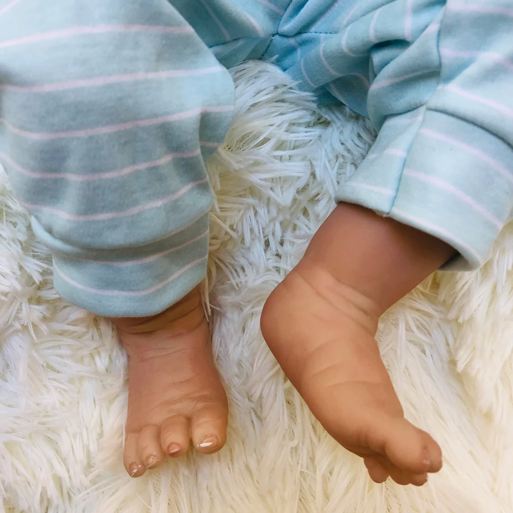 Дети bebe мальчик Reborn Детская кукла виниловая силиконовая боди 55 см Реалистичная