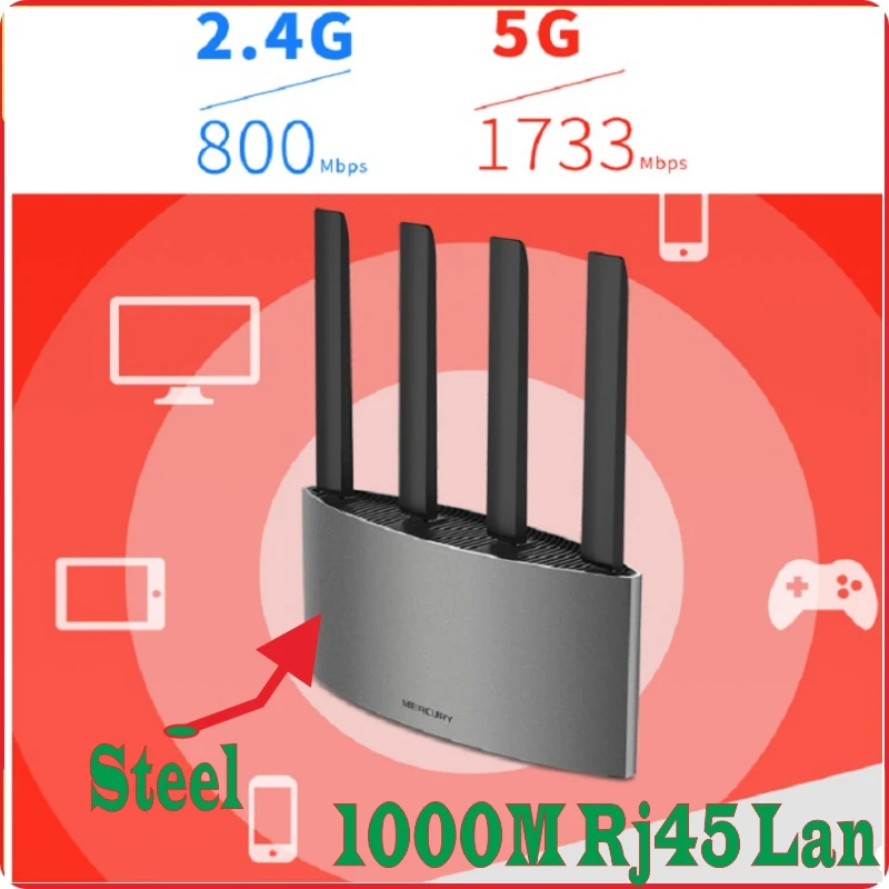 Китайская прошивка порт USB 2 0 стальной беспроводной маршрутизатор 802.11AC 2600M