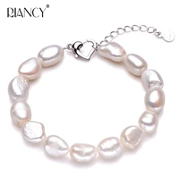 vintage natural pearl bracelet womenadjustable strand bracelet baroque pearl charms bracelet jewelry trendy birthday gift
