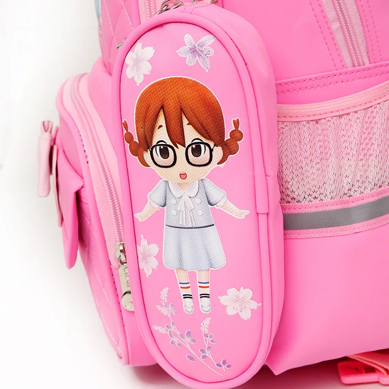 Водонепроницаемая детская школьная сумка школьный рюкзак на колесах для девочек