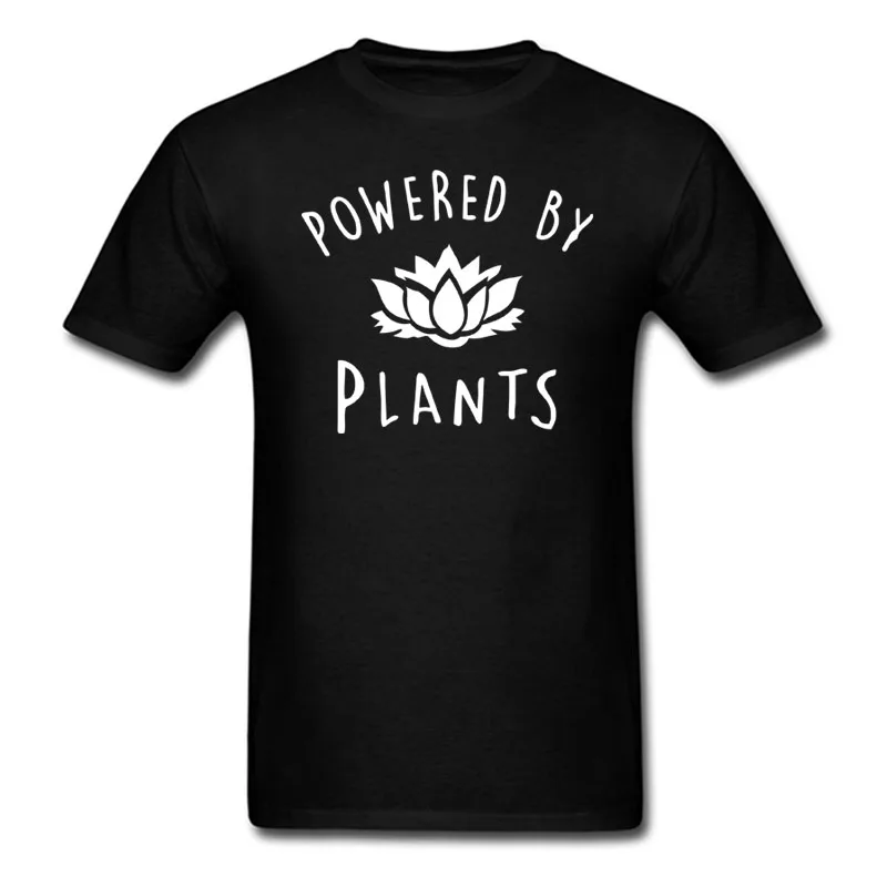Новинка, модная футболка для веганов, футболка с принтом «power By Plants Lotus», летняя одежда, Забавные футболки, camiseta, топы для мужчин и женщин