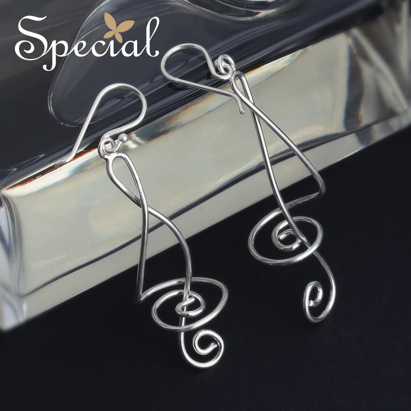 Специальный бренд модные серьги капли из стерлингового серебра 925 пробы