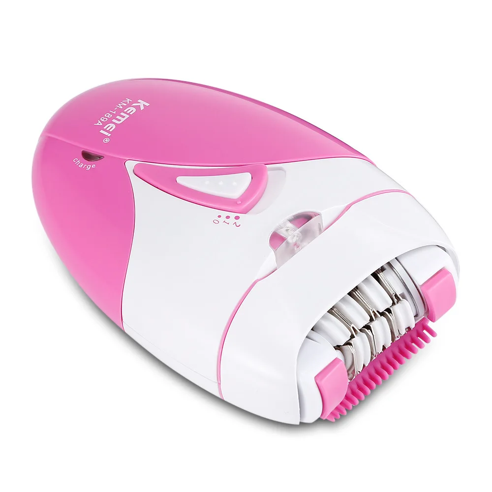 

Kemei Woman's Epilator USB Charge Hair Removal Machine Electric Rechargeable Lady Shaving Trimmer Hair Removal