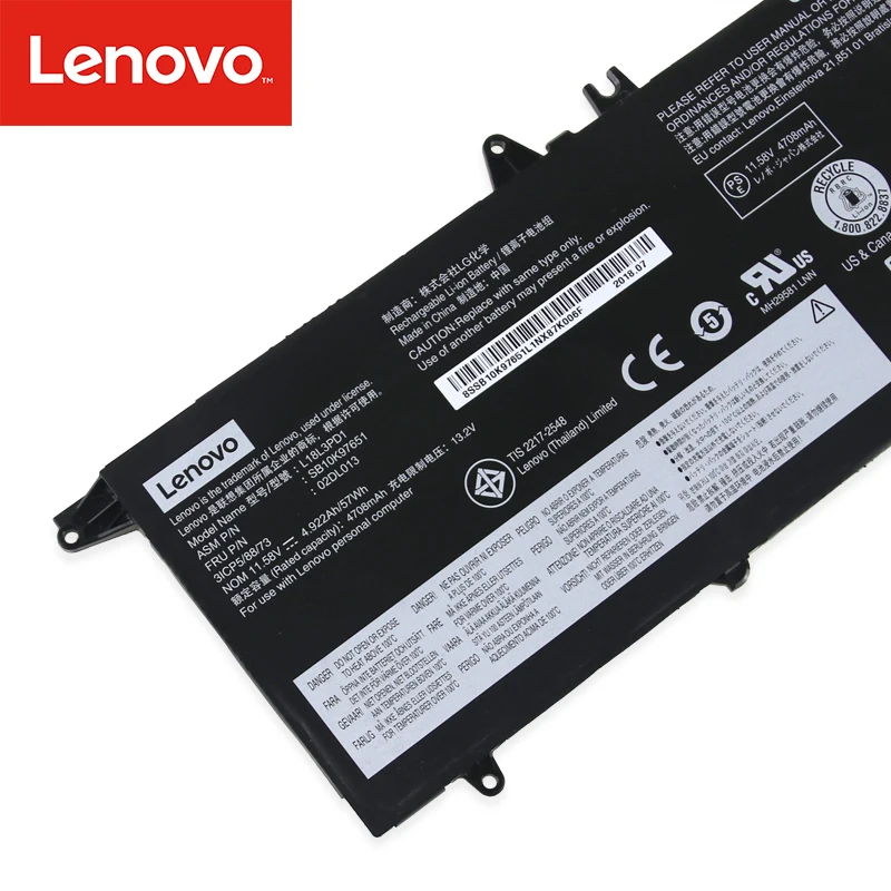 Новый оригинальный аккумулятор для ноутбука lenovo thinkpad T490S T495S L18L3PD1 L18C3PD2 SB10K97651 02DL013 |