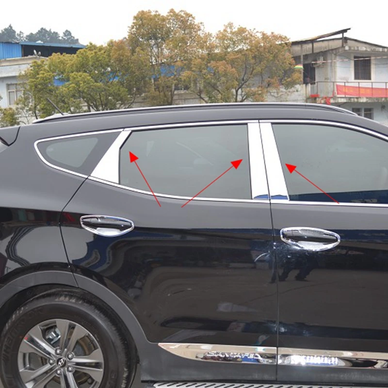 Автостайлинг MONTFORD для Hyundai Santa Fe ix45 2013 2014 2015 нержавеющая сталь сбоку снаружи в