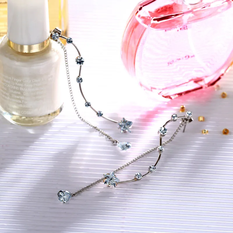 Neoglory стразы длинные висячие Висячие серьги для женщин модное ювелирное изделие