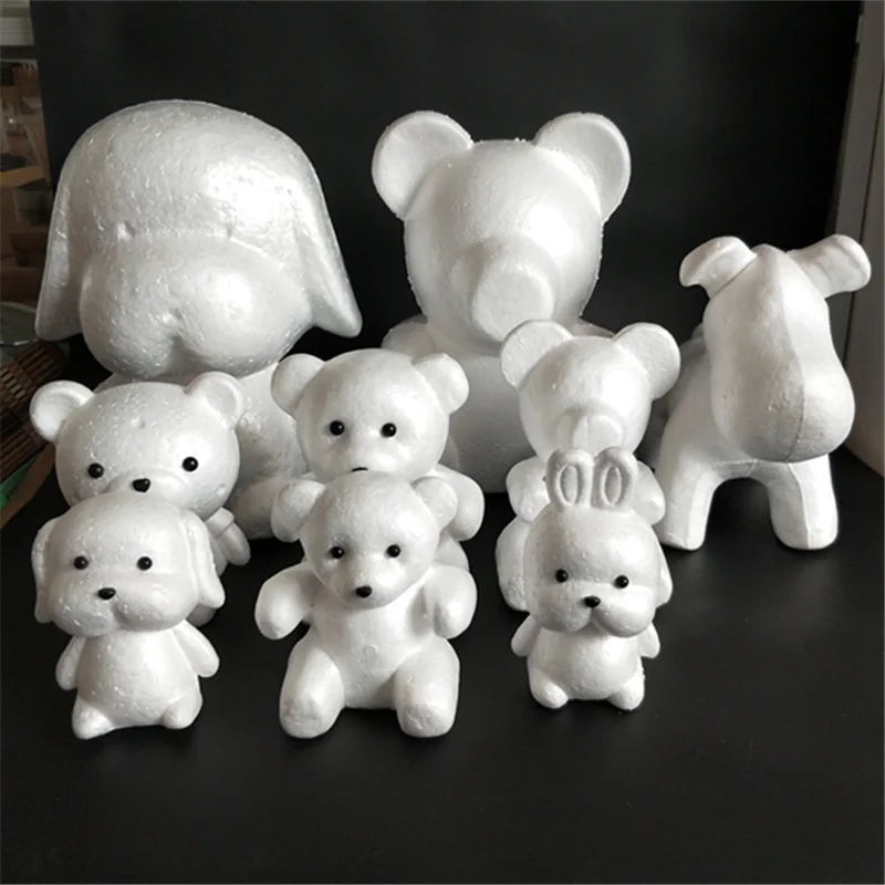 

1 pcs 190mm Modelling Polystyrene Styrofoam Foam bear White Craft Balls For DIY Christmas Party Decoration Supplies Gifts