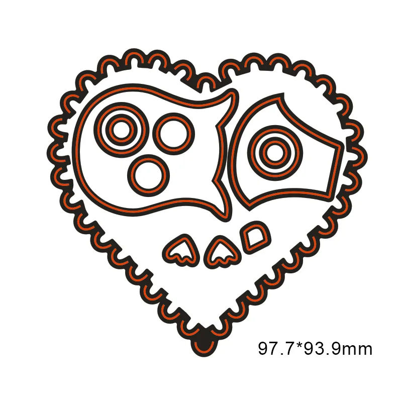 Love owl углеродистая сталь режущие штампы трафарет для поделок креативные