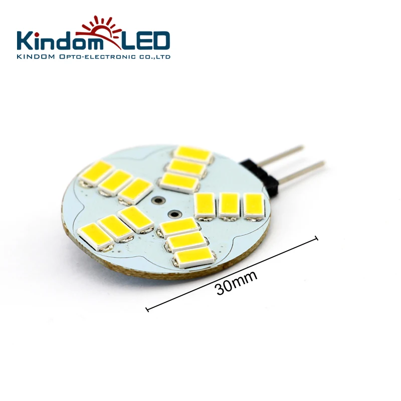 KINDOM светодиодный 10 шт. G4 круглый светильник 3 Вт 6 10-30 в DC SMD5730 супер качество лампы