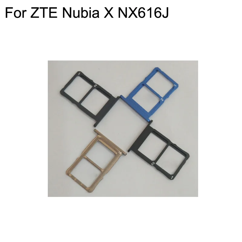 

For ZTE Nubia X NX616J New Original SIM SD Card Holder Sim Tray Reader For ZTE NubiaX NX616J Cell Phone