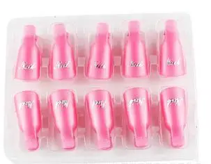 50 шт. пластиковое оборудование для дизайна ногтей замачиваемый колпачок зажим УФ