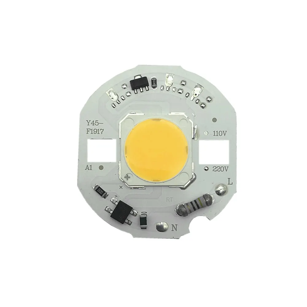 10 шт./лот Светодиодная лампа COB Чип Вт 12 15 реальная мощность 220 В вход Smart IC сделай
