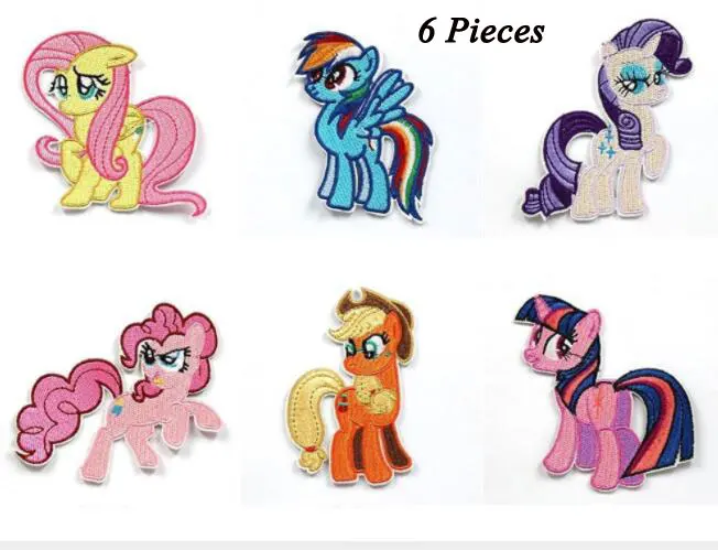 Iron on patches Horse patch embroidered clothing for clothes DIY Pony sew stripes Easter home decoration 2/6/13PCS | Дом и сад
