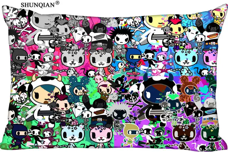 Прямоугольный Чехол-Подушка Tokidoki на молнии (с двух сторон) высокое качество