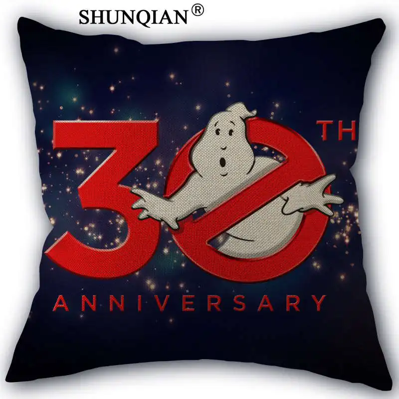 WJY418 Ghostbusters на заказ 18 ''квадратная льняная наволочка для дома индивидуальные Прямая