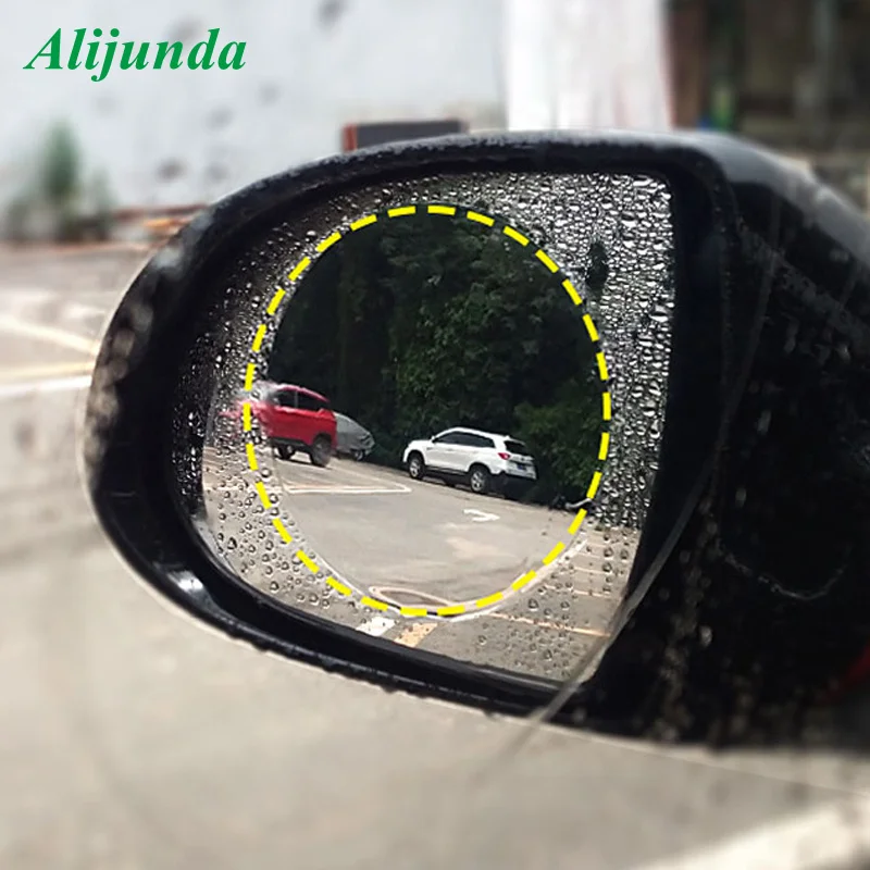 2 шт. непромокаемая и противотуманная пленка для зеркала заднего вида автомобиля