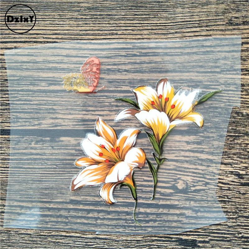 30 стилей) цветы железа на теплопередачи патчи для детской одежды DIY полоса аппликация на футболку А-уровень моющиеся пользовательские наклейки