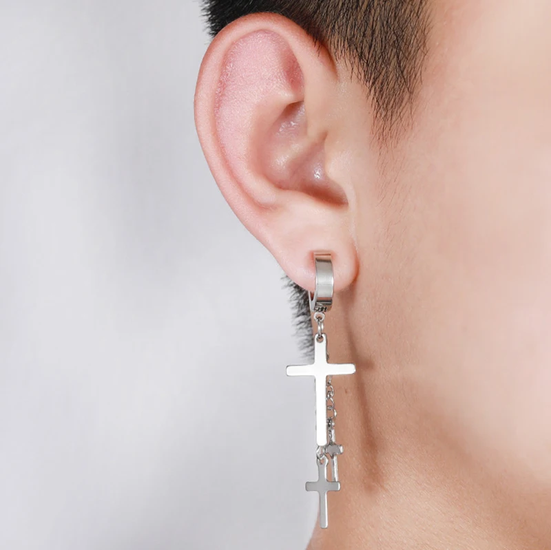 Гипоаллергенные Висячие серьги для мужчин и женщин украшения из нержавеющей