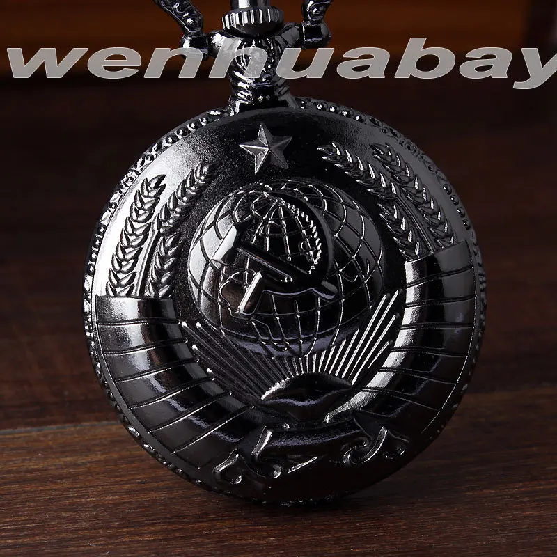 Винтажные карманные часы серповидный молоток в русском стиле золотистые