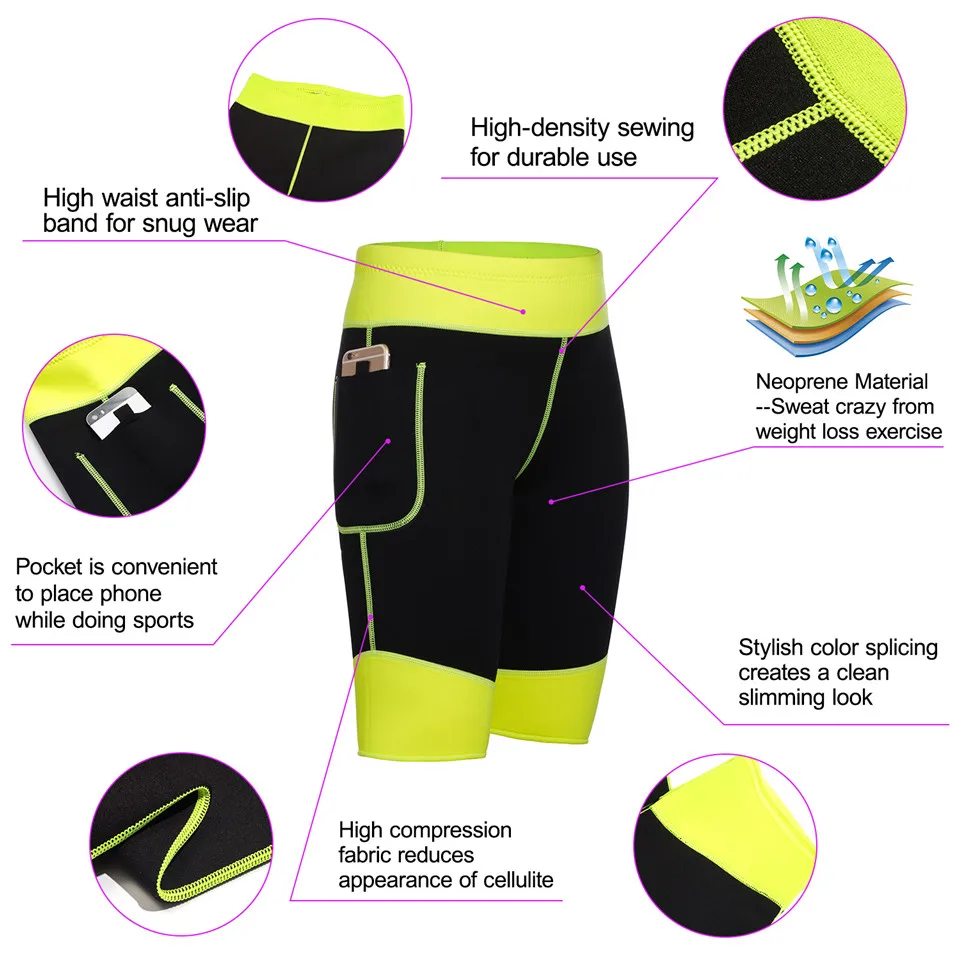 Шорты Junlan женские утягивающие неопреновые штаны с завышенной талией