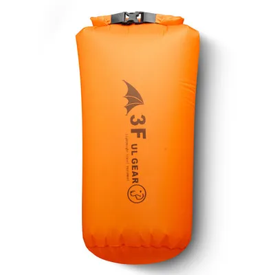 15D orange 50L 3F UL шестерни 15D 30D кордюрный учебный рюкзак Сверхлегкий дрейфующие плавательные мусора одежда спальный мешок, сумка для хранения водонепроницаемая сумка, для плавания сумка - Цвет: 15D orange 50L