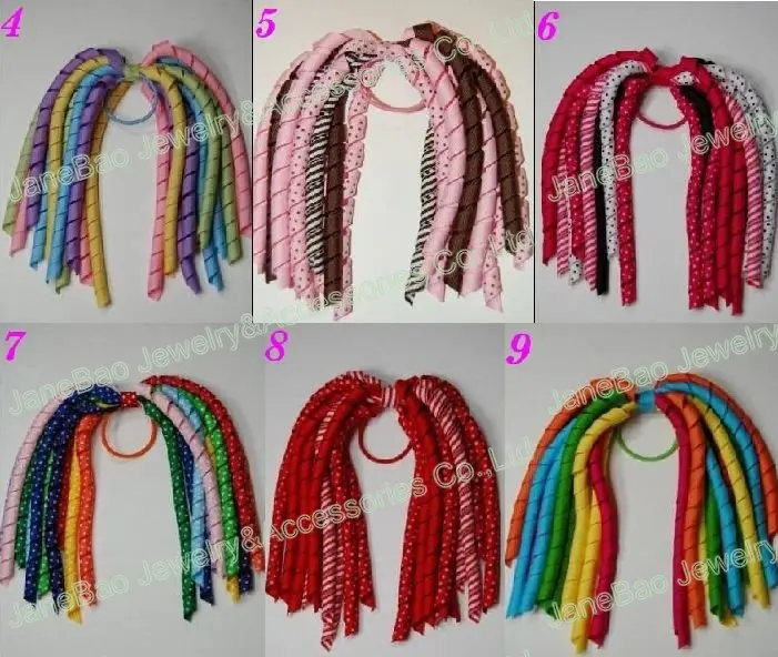 Бесплатная доставка 100 шт. банты из коркера пони разноцветные держатели для