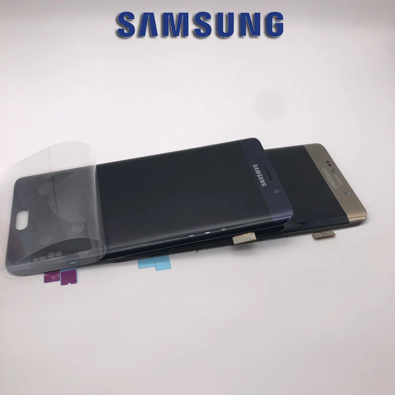 5,7 '' Супер AMOLED lcd s для SAMSUNG Galaxy S6 edge Plus G928 G928F ЖК-дисплей дигитайзер сенсорный экран белый синий золотой