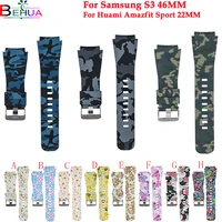 gear s3galaxy s3 watch band 46mm for samsung classic frontier wristband replacement silicone strap for huami amazfit sport 22mm