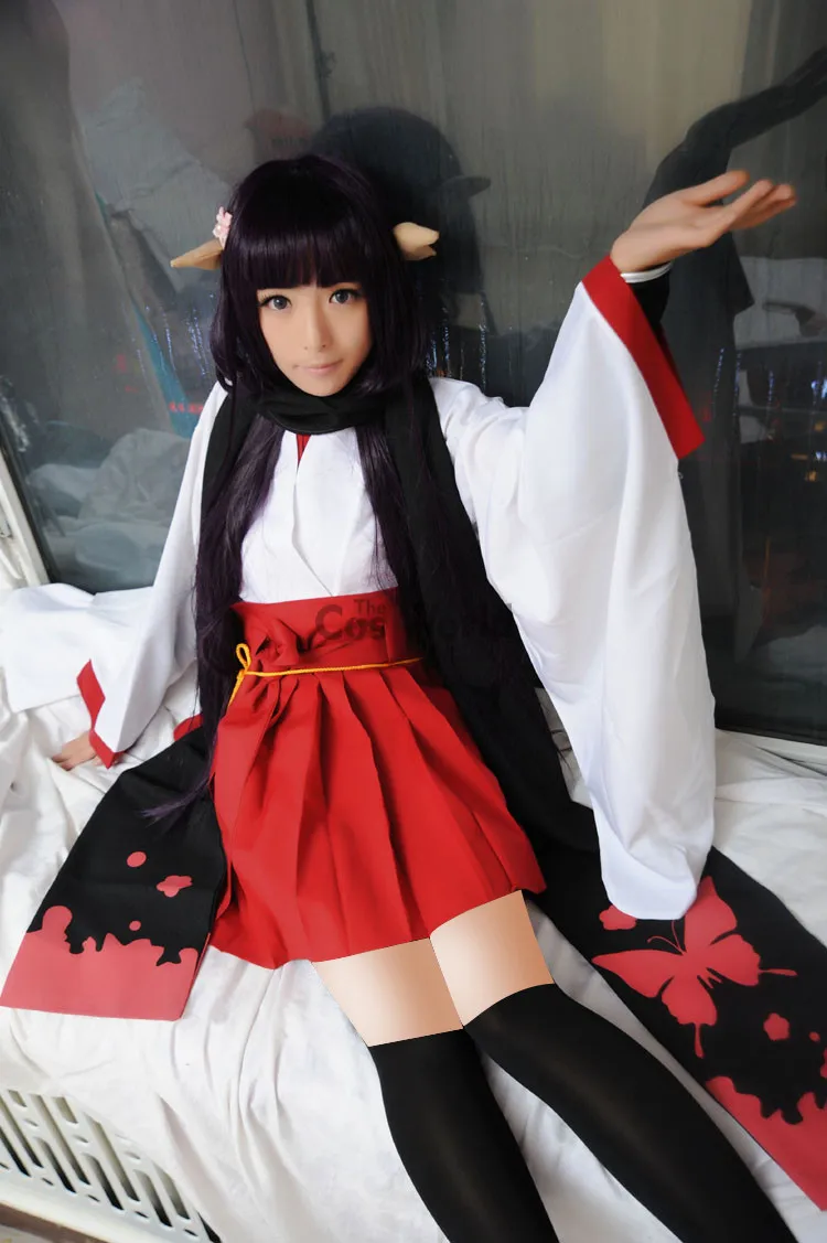 Inu x Boku SS Shirakiin Riricho кимоно платье униформа наряд Аниме косплей костюмы|anime cosplay