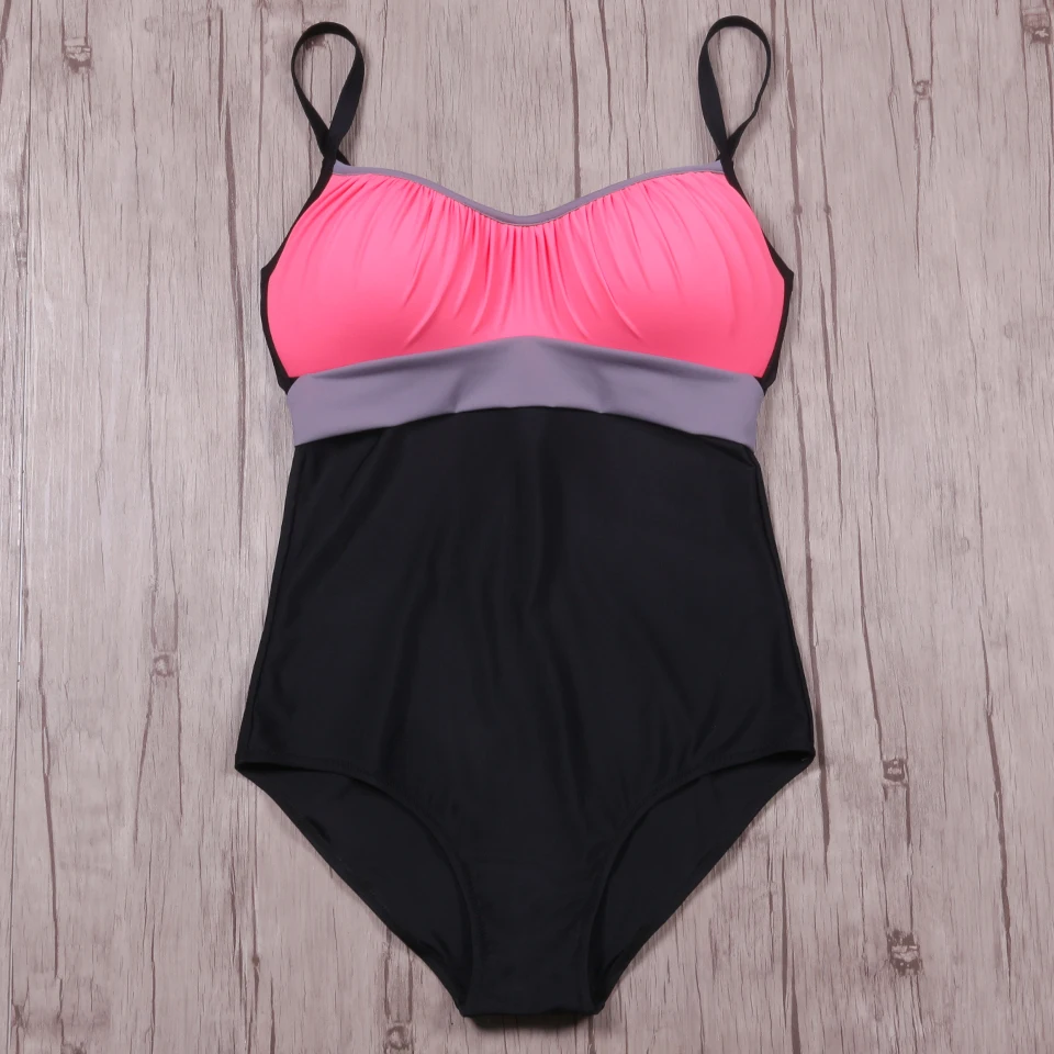 Женский цельный купальник TCBSG однотонный купальный костюм в полоску стиле ретро