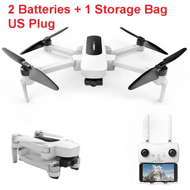 White Hubsan H117S Zino дрона с дистанционным управлением gps 5,8 Г 1 км с видом от первого лица в формате 4K UHD, Камера 3-осевому гидростабилизатору Дрон Квадрокоптер с дистанционным управлением Бла(беспилотный летательный аппарат-RTF RC вертолеты дроны - Цвет: White