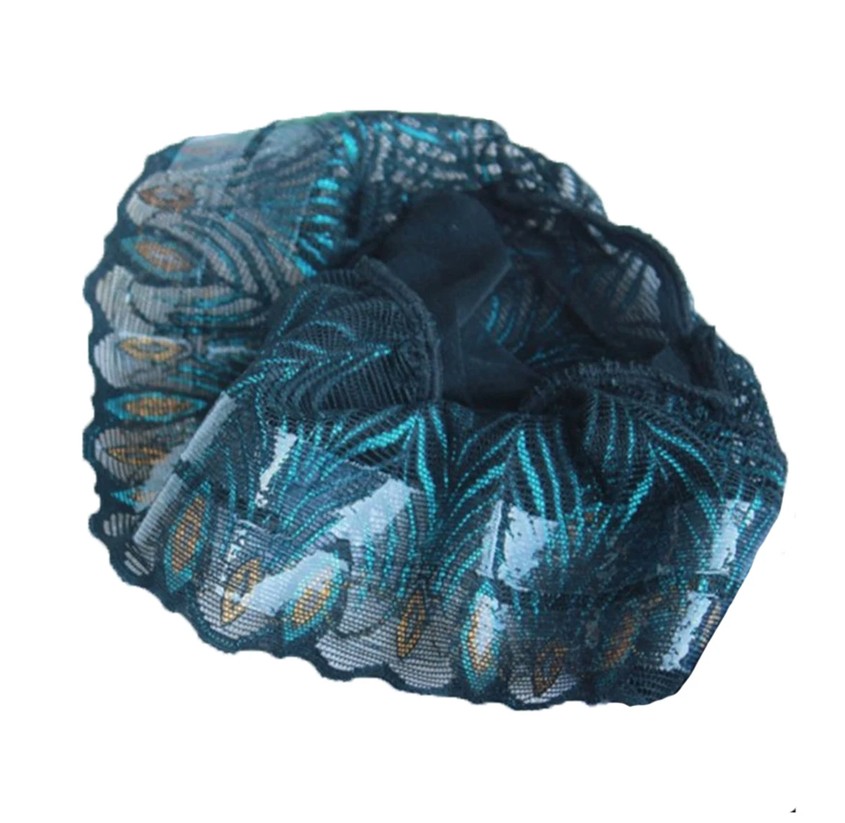 Женские Соблазнительные Силиконовые чулки до бедра с вышивкой и перьями павлина