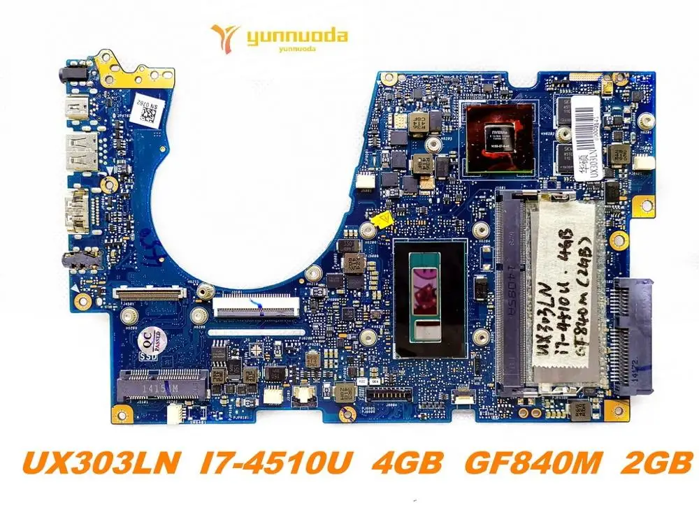 Оригинальная материнская плата для ноутбука ASUS UX303LN I7-4510U 4 Гб GF840M 2 протестирована