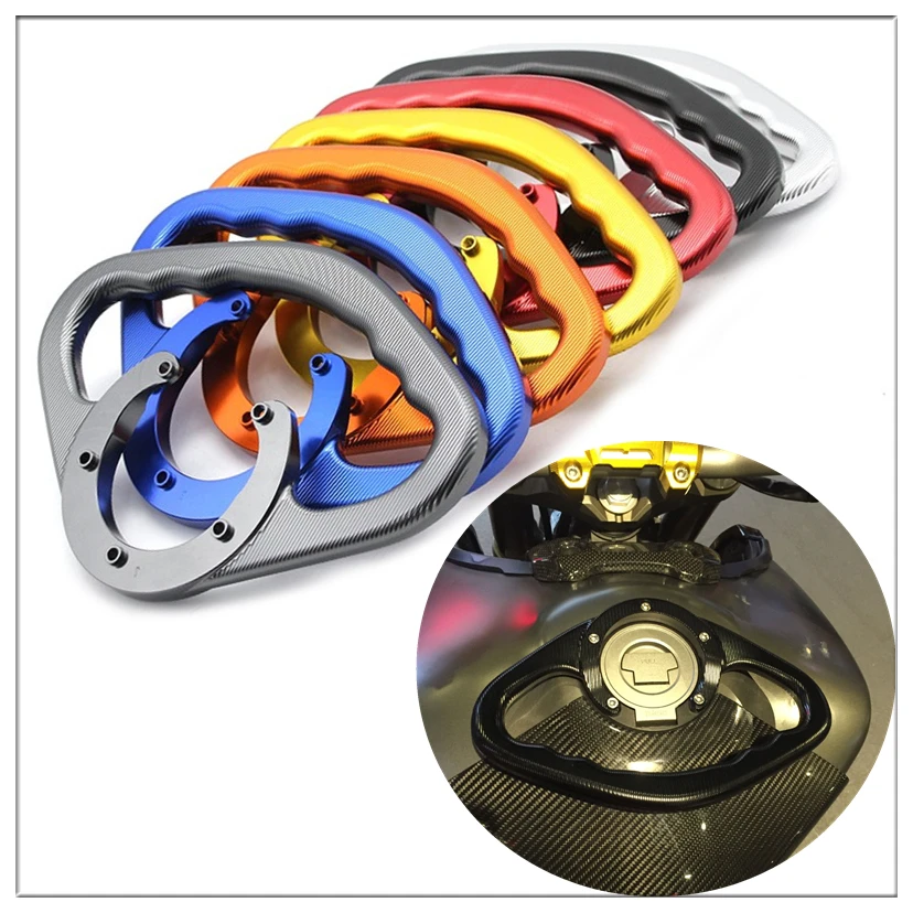 

Motorcycle Front Fuel Tank Cap Handrail For Yamaha MT/FZ07 09 Motorcycle Passenger Safety Handrail CNC