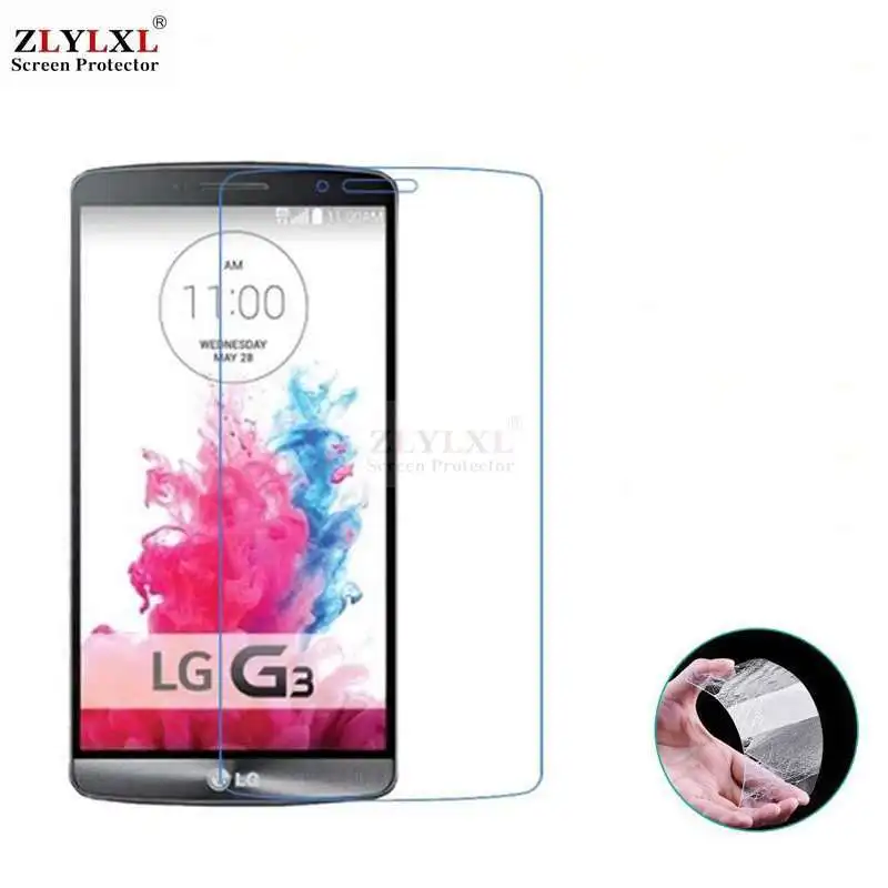 Стекло+ чехол, прозрачный грязеотталкивающий мягкий чехол для LG G3, защита экрана из закаленного стекла