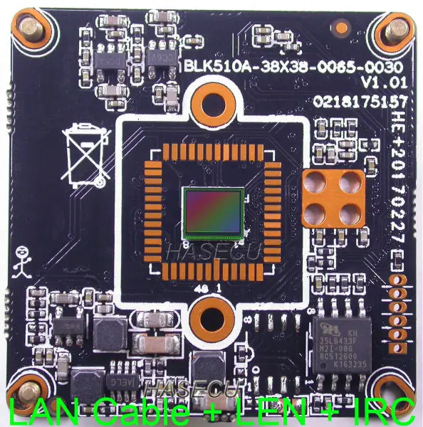 IPC (960P) 1/3 &quotCMOS SOI H65 Датчик изображения + IPC510A CCTV IP камера модуль PCB плата с LAN кабелем