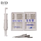 Универсальные иглы для швейных машин, Нитевдеватель для бытовых швейных машин, 20 шт., 7010, 9014, 10016