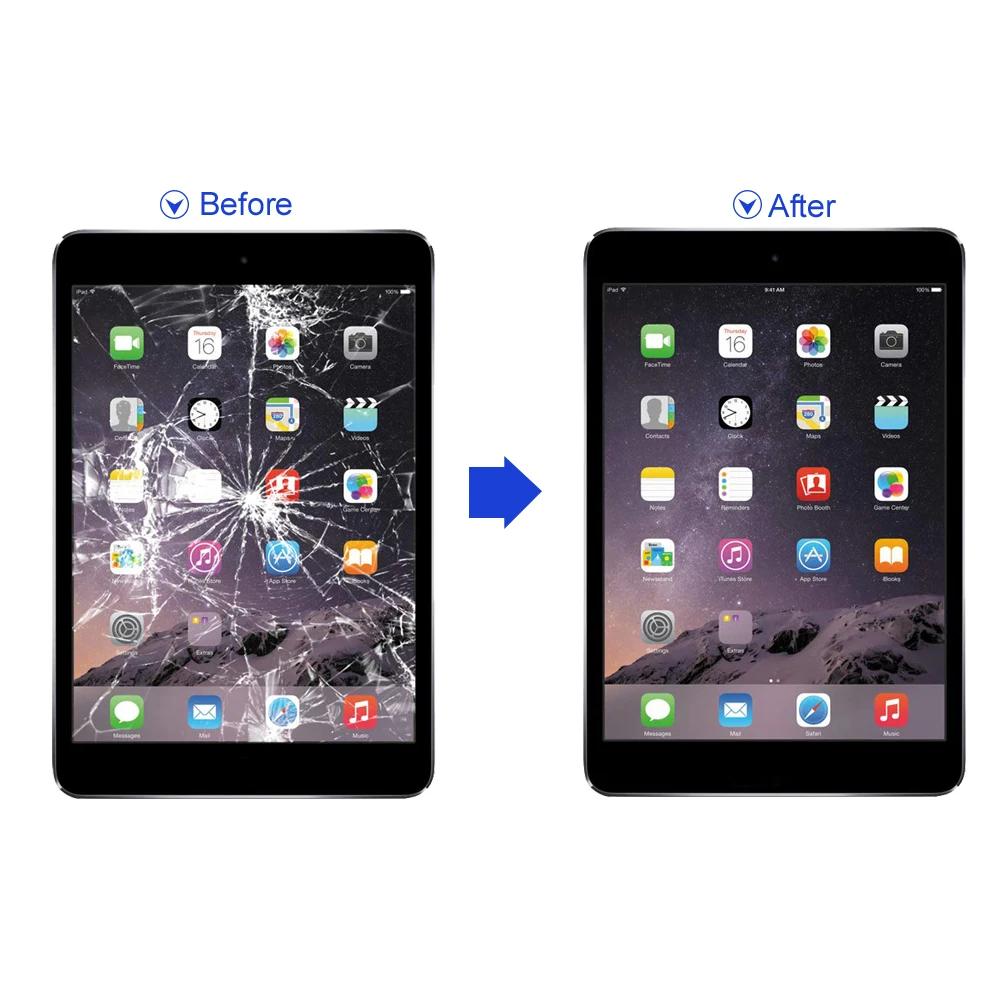 Для iPad 5 дигитайзер для Air 1 сенсорный экран A1474 A1475 A1476 Замена переднего стекла с
