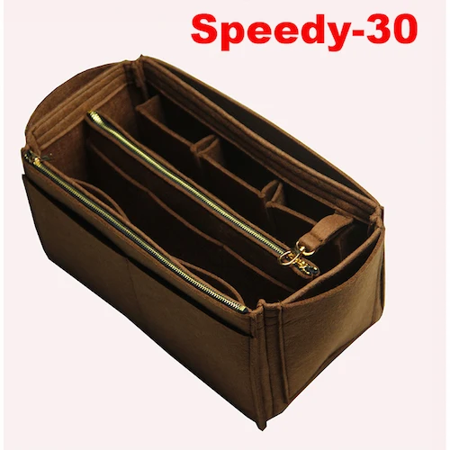 Speedy-30 Neverfull Speedy эксклюзивная настраиваемая сумка-Органайзер из войлока, сумка-Органайзер(w/съемный карман на молнии), вставка для подгузников - Цвет: Speedy-30