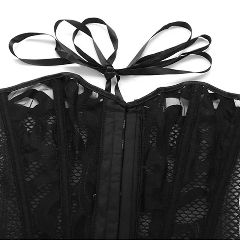 

Fashion Sexy Corset Gauze Breathable Body Shaper Corselet Waist Trainer Modeling Strap Women Slimming Belt Plus Size H9