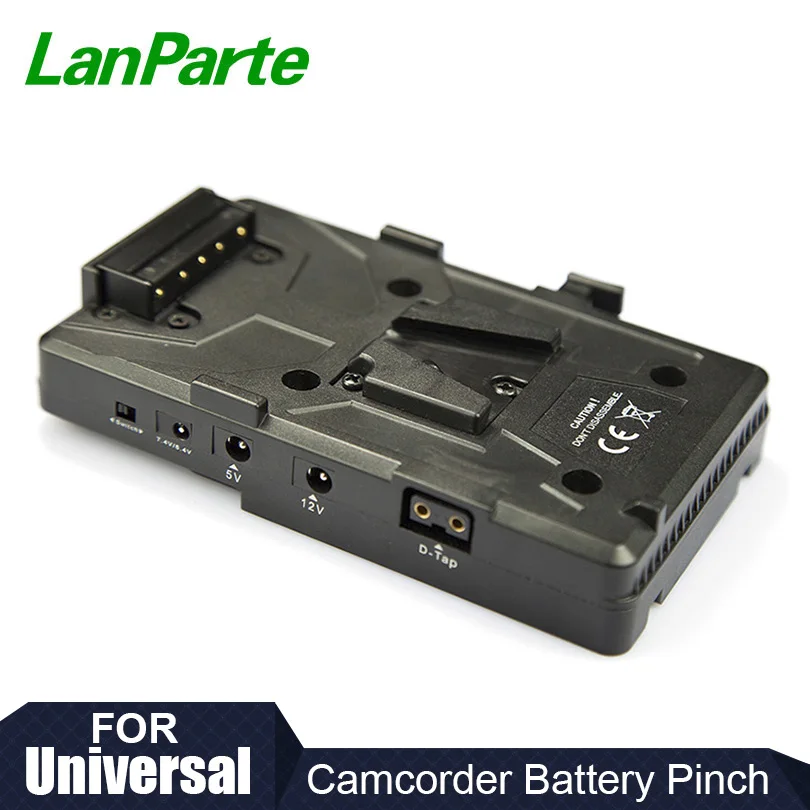 LanParte V Mount видеокамера батарея с зажимом 15V 12V 7 4 5V Выходной порт для DSLR