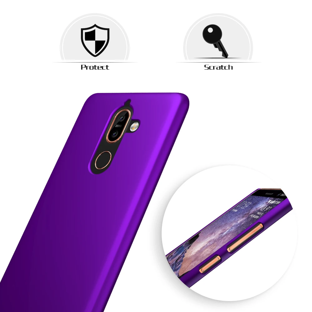 SLEO For Nokia 7 Plus Case Ultra Thin Hard Plastic Back Cover Protective Cases |