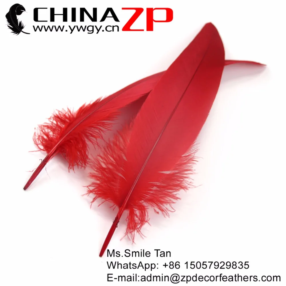 CHINAZP перо орла 100 штук 25 ~ 30 см (10 до 12 дюймов) Красный Орл танцевальные костюмы