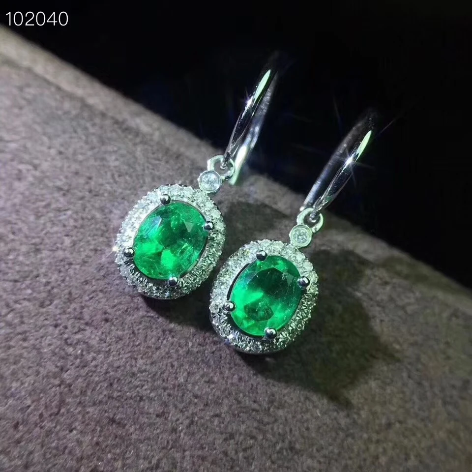 Серьги-капли с натуральным зеленым изумрудом, серебро 925 пробы, серьги с натуральным драгоценным камнем для женщин, индивидуальные квадратные серьги для женщин, вечерние ювелирные изделия в подарок
