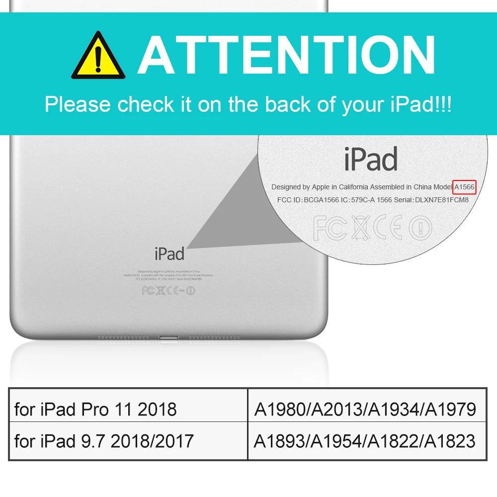 Для iPad чехол 6th Gen для iPad Pro 11 силиконовый мягкий чехол из искусственной кожи Smart Cover Funda для iPad 6го поколения чехол 9,7